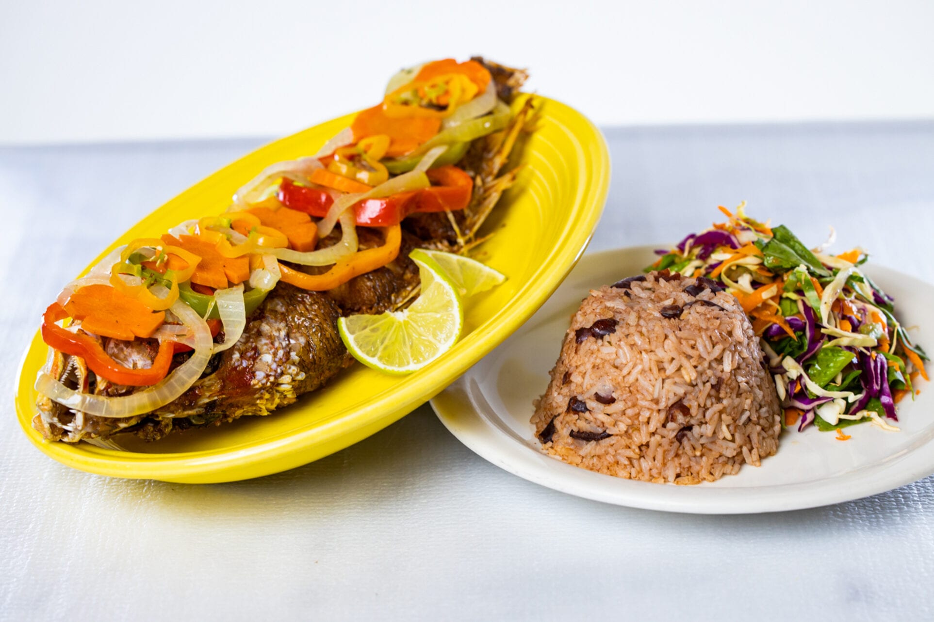 Escovitch Red Snapper entree Escovitch Red Snapper entree